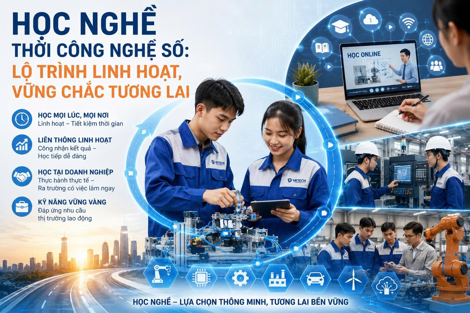 Học nghề thời công nghệ số lộ trình linh hoạt, vững chắc tương lai